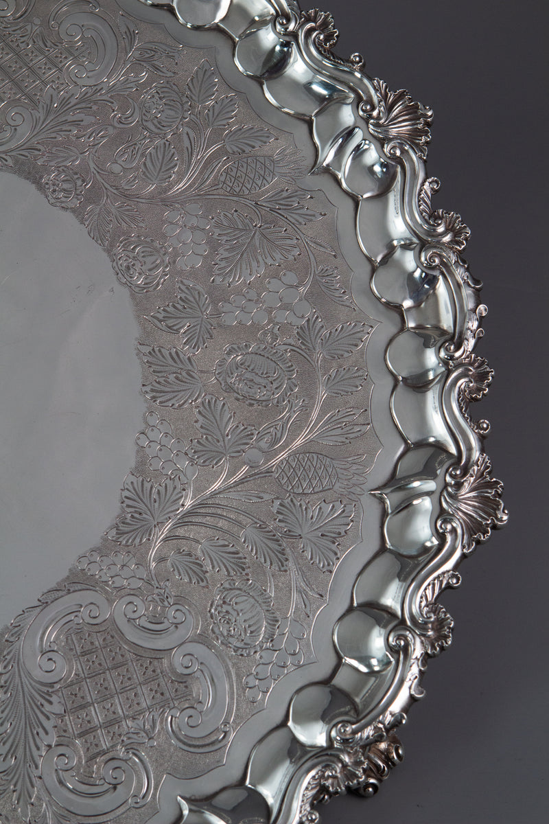 A George IV Silver Salver London 1828 by William Eley II