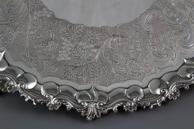 A George IV Silver Salver London 1828 by William Eley II
