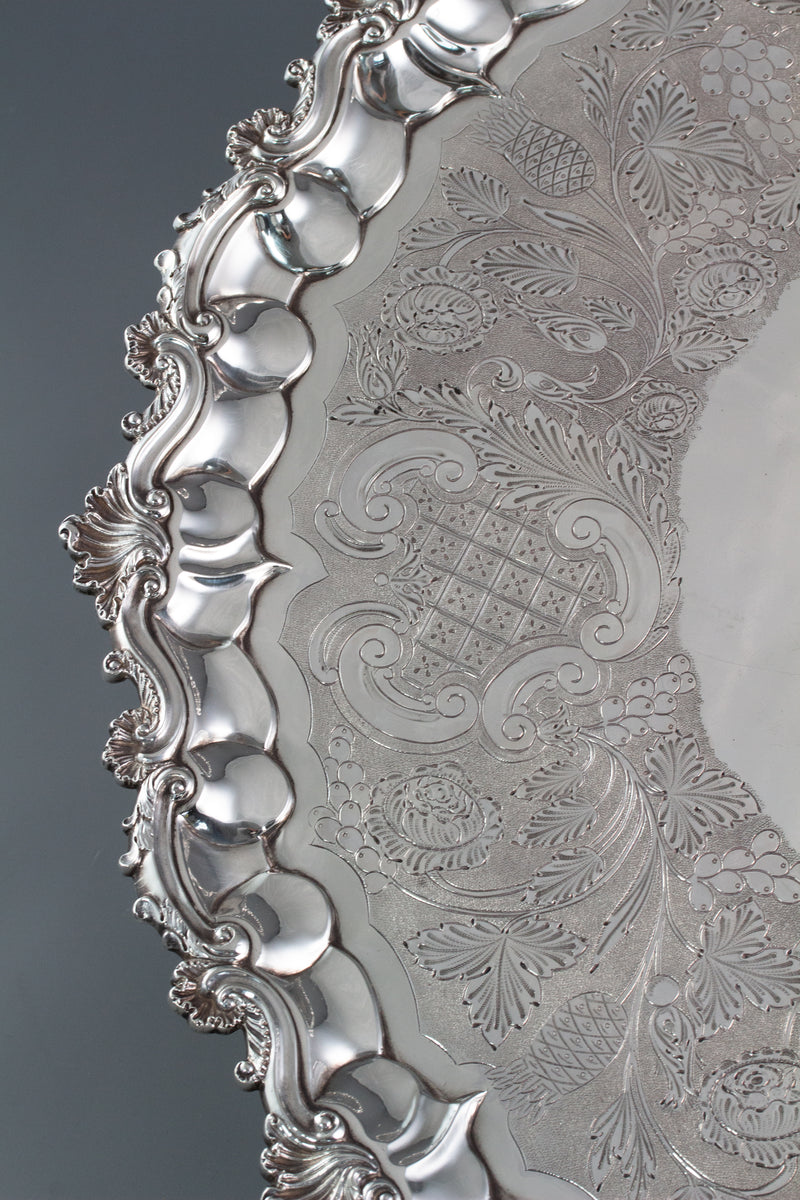 A George IV Silver Salver London 1828 by William Eley II