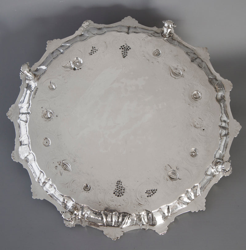 A Georgian Silver Salver/Tray London 1810 by William Pitts