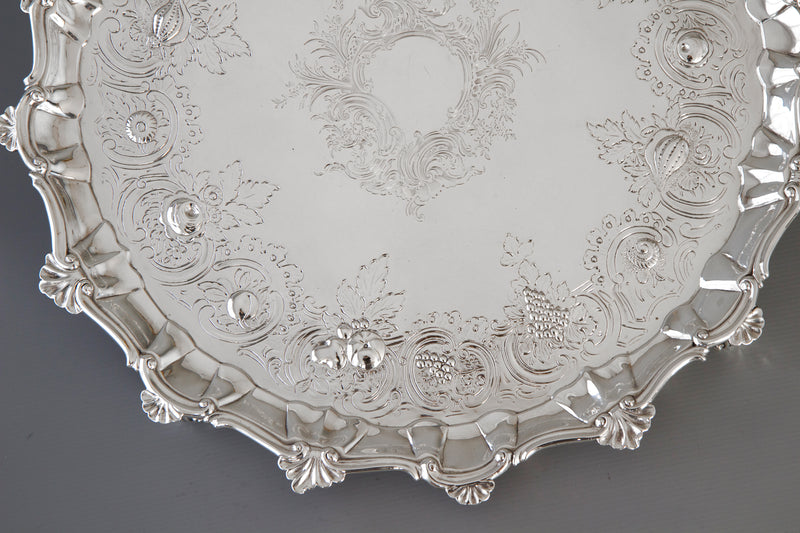 A Georgian Silver Salver/Tray London 1810 by William Pitts