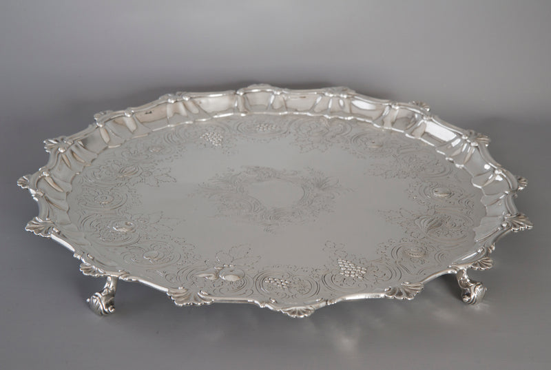 A Georgian Silver Salver/Tray London 1810 by William Pitts