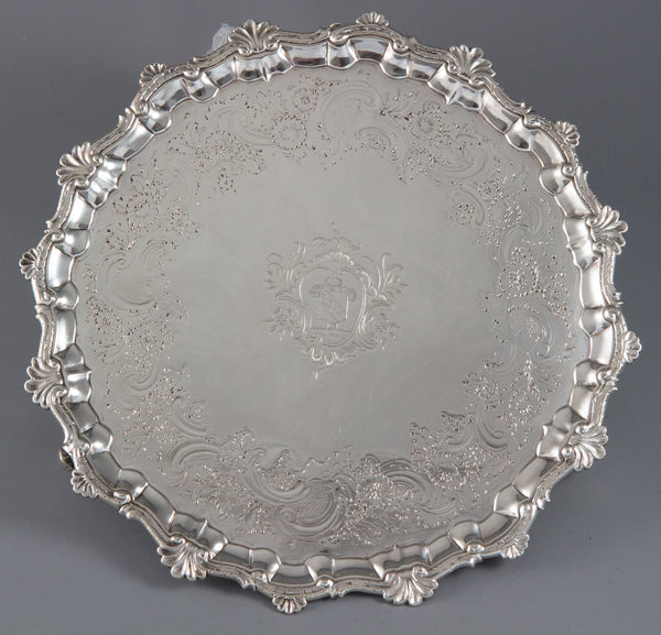 A George II Silver Salver London 1754 by William Peaston