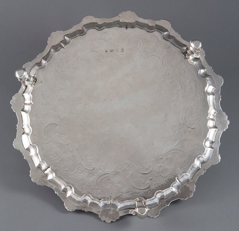 A George II Silver Salver London 1754 by William Peaston