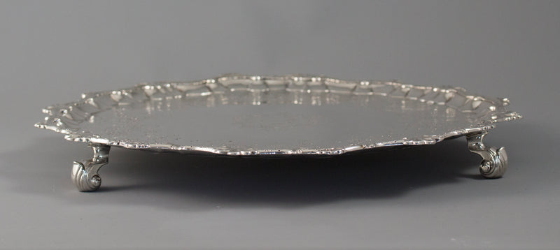 A George II Silver Salver London 1754 by William Peaston