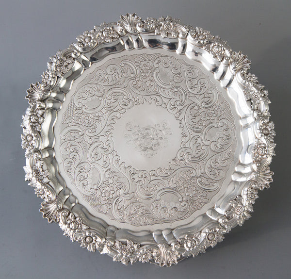 A Very Fine Scottish Silver Salver Edinburgh 1833