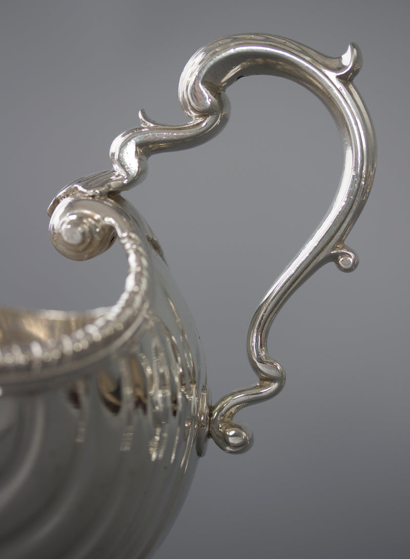 A Very Heavy Pair of George II Silver Pedestal Sauce Boats, London 1758, by Henry Dutton