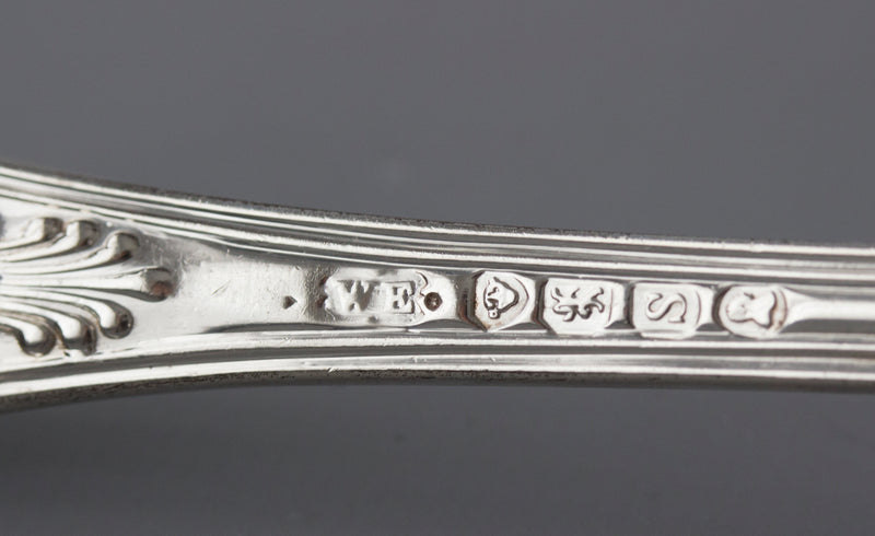 A Very Fine Pair of Kings Pattern Sauce Ladles, London 1834 by William Eaton