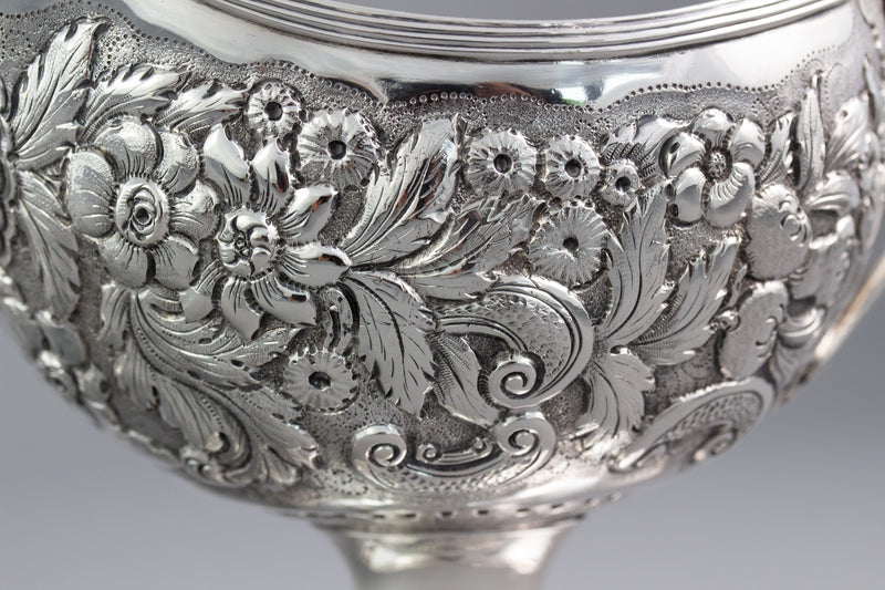 A rare pair of George III Pedestal Sauce Boats, Michael Homer, Dublin 1789