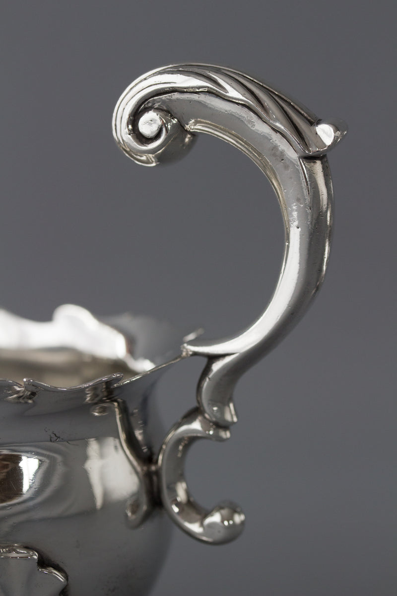 A Very Fine Pair of George II Silver Sauce Boats London 1752 by David Bell and Richard Mills