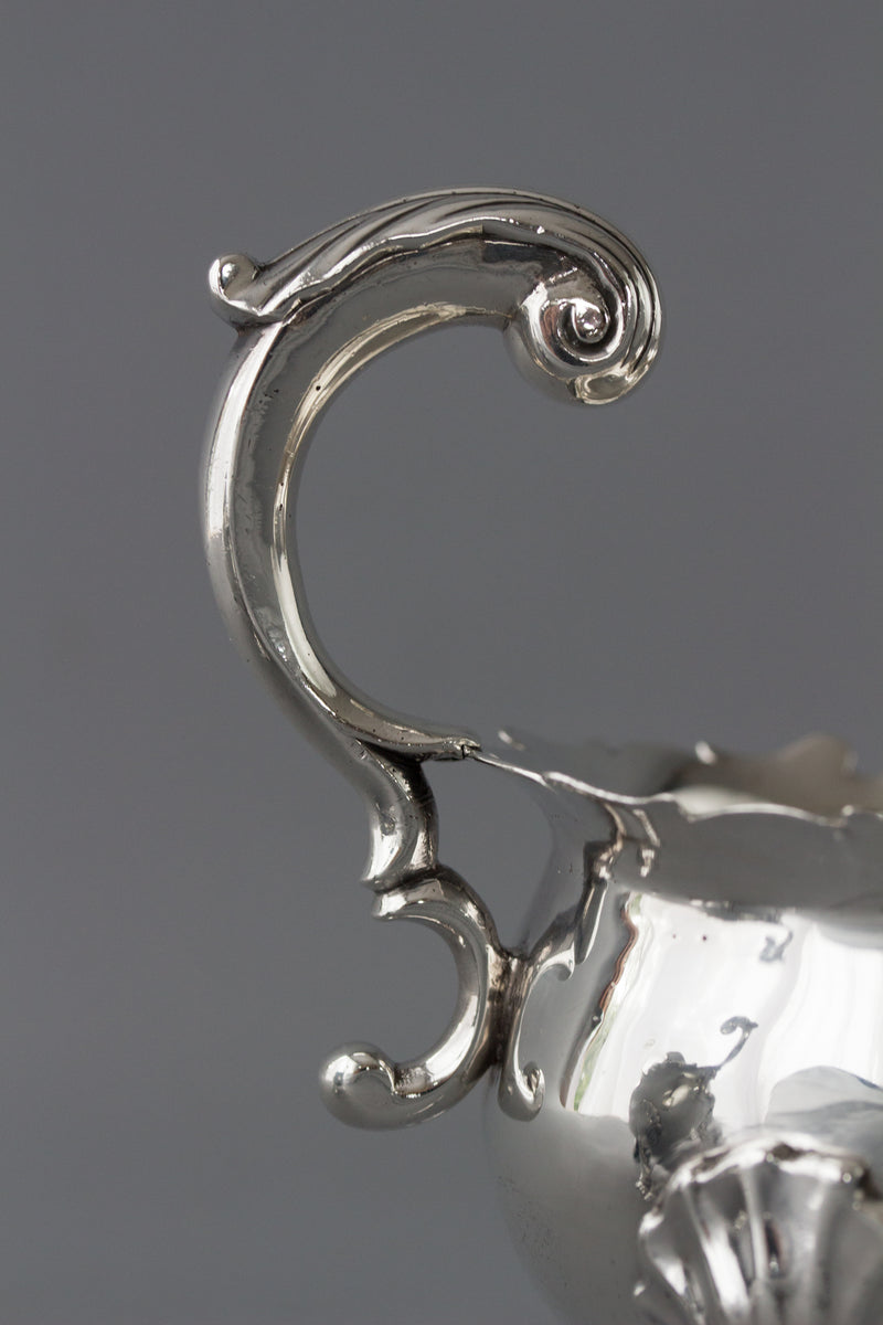 A Very Fine Pair of George II Silver Sauce Boats London 1752 by David Bell and Richard Mills
