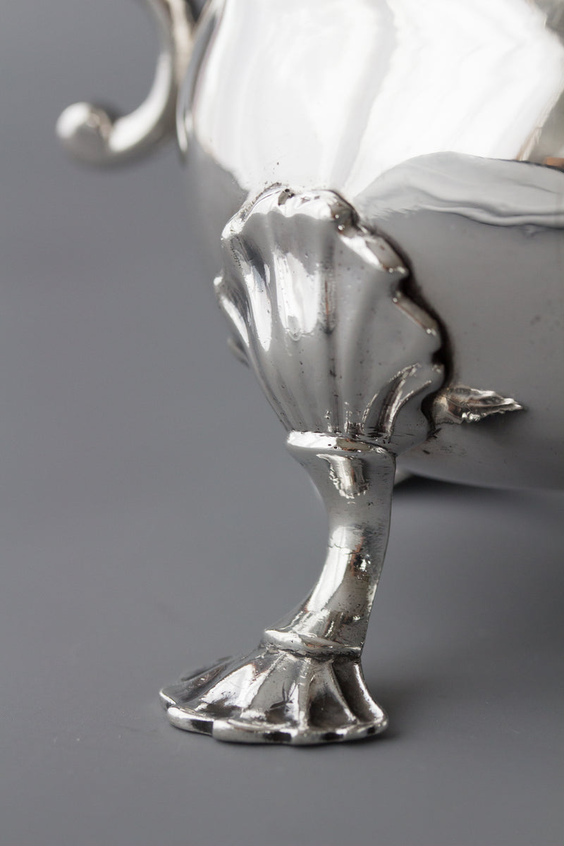 A Very Fine Pair of George II Silver Sauce Boats London 1752 by David Bell and Richard Mills