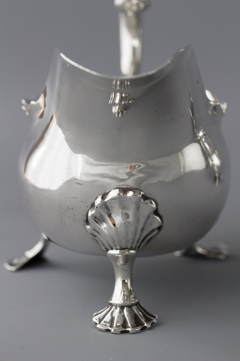 A Very Fine Pair of George II Silver Sauce Boats London 1752 by David Bell and Richard Mills