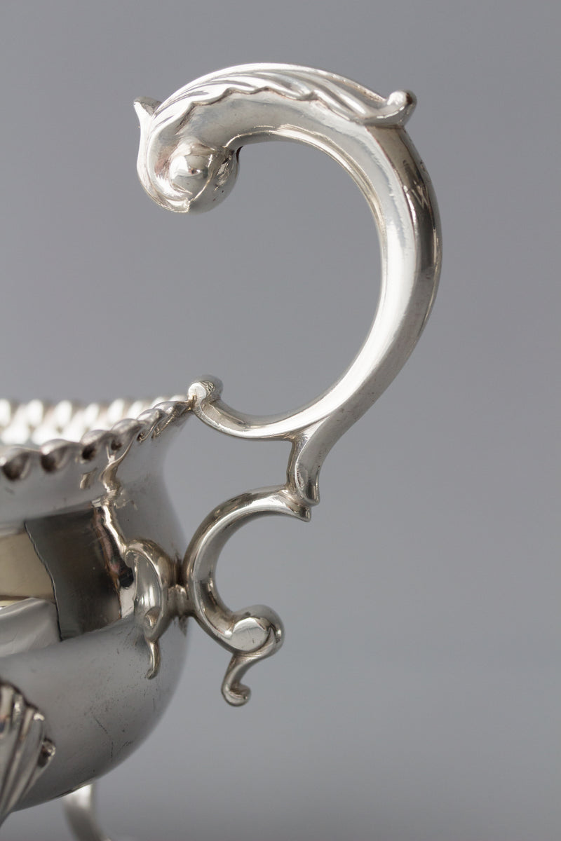A Very Fine Pair of George III Silver Sauce Boats, London 1768 by W & J Priest