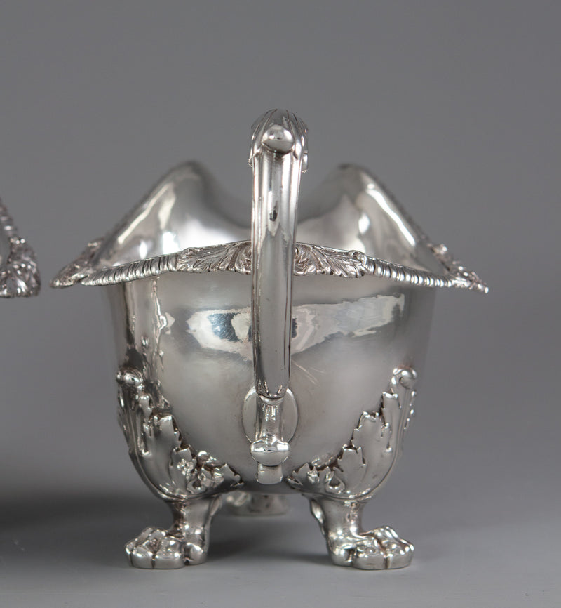 A Pair of George IV Silver Sauce Boats, London 1820 by Paul Storr