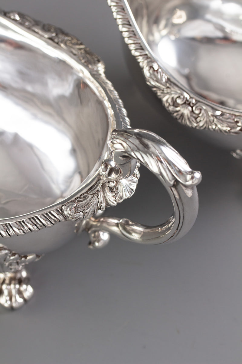 A Pair of George IV Silver Sauce Boats, London 1820 by Paul Storr
