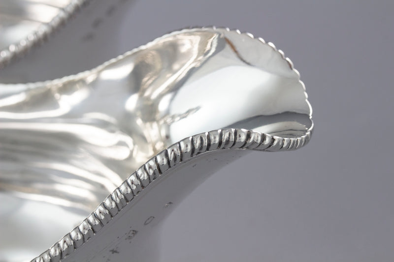 An Exceptional Pair of George III Silver Sauce Boats London 1771, William Skeen