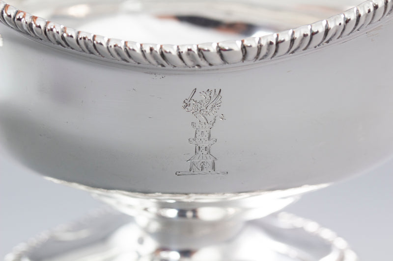 An Exceptional Pair of George III Silver Sauce Boats London 1771, William Skeen