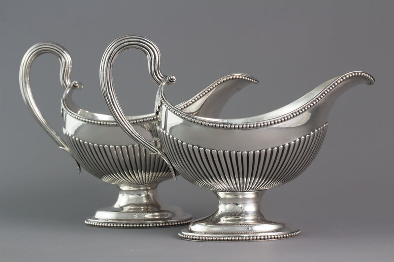 A Very Fine Pair of George III Silver Sauce Boats London 1777