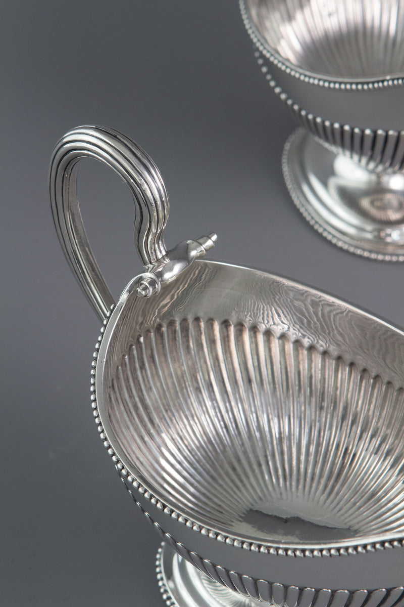 A Very Fine Pair of George III Silver Sauce Boats London 1777