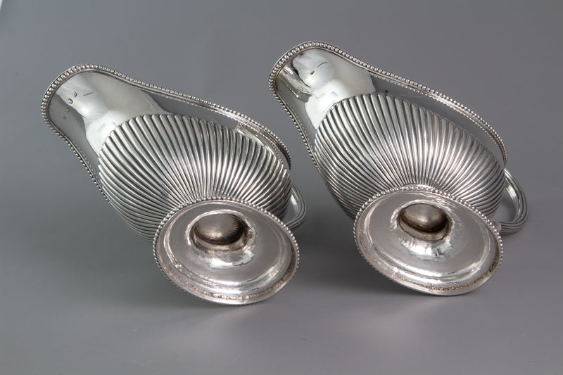 A Very Fine Pair of George III Silver Sauce Boats London 1777