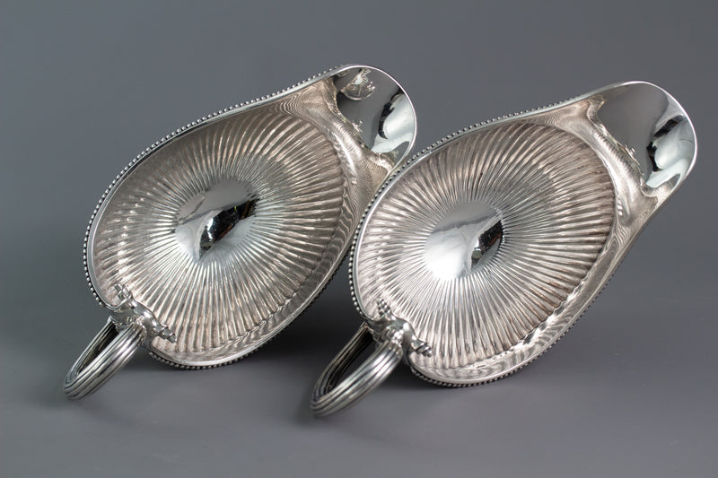 A Very Fine Pair of George III Silver Sauce Boats London 1777