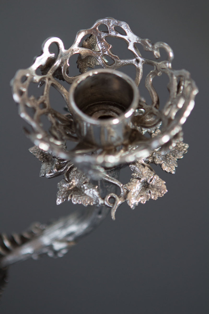 A Spectacular Late 19C Silver Plate Table Centrepiece Candelabra