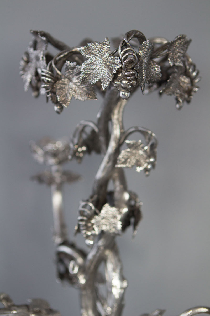 A Spectacular Late 19C Silver Plate Table Centrepiece Candelabra