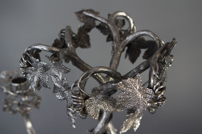 A Spectacular Late 19C Silver Plate Table Centrepiece Candelabra