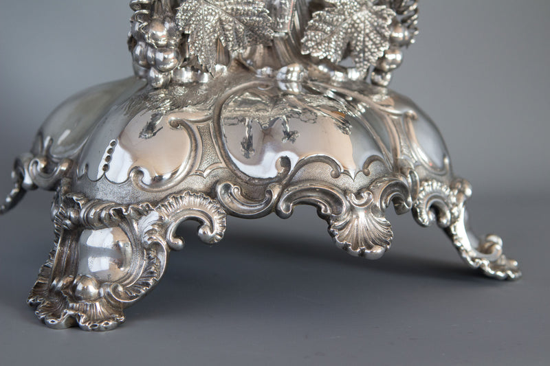 A Spectacular Late 19C Silver Plate Table Centrepiece Candelabra