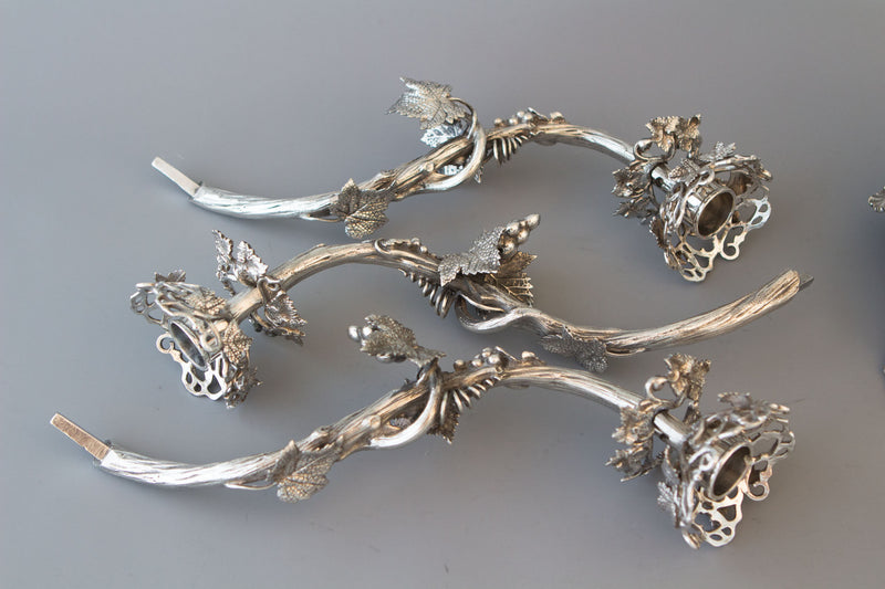 A Spectacular Late 19C Silver Plate Table Centrepiece Candelabra