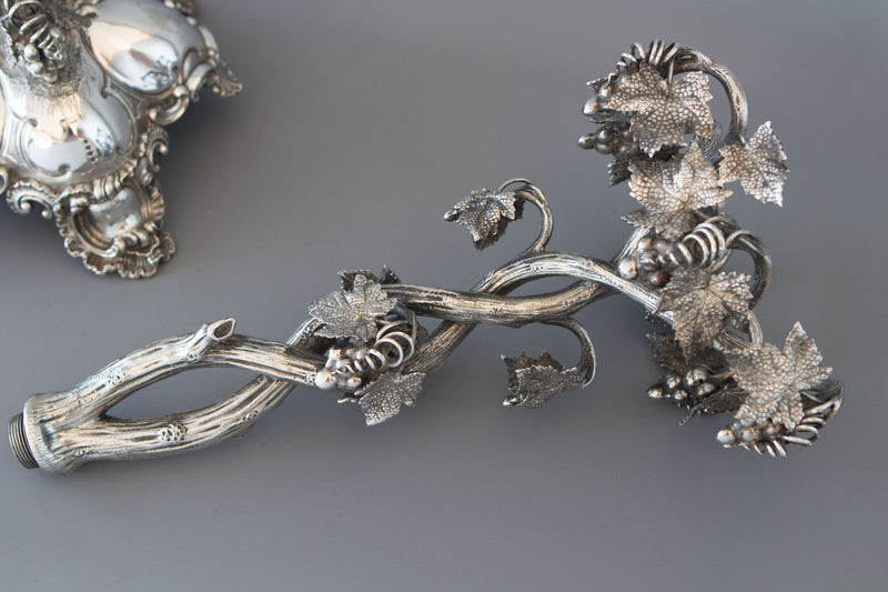A Spectacular Late 19C Silver Plate Table Centrepiece Candelabra