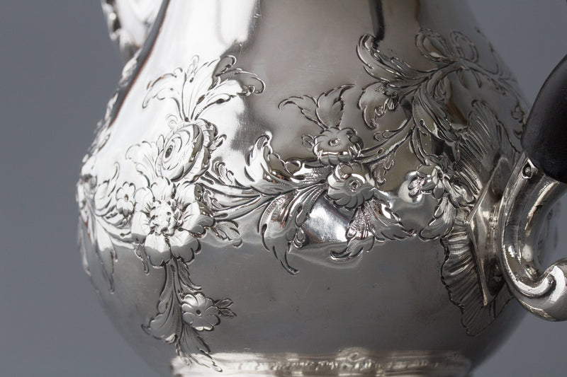 A Georgian Silver Coffee Pot London 1770 by Walter Brind