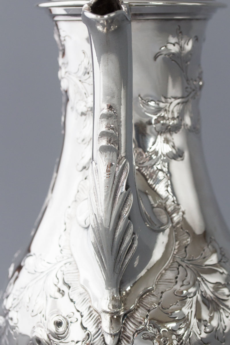 A Georgian Silver Coffee Pot London 1770 by Walter Brind