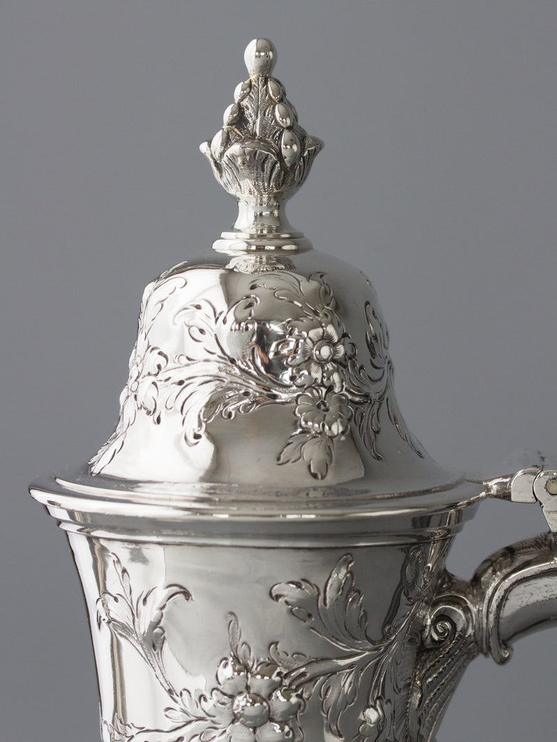 A Georgian Silver Coffee Pot London 1770 by Walter Brind