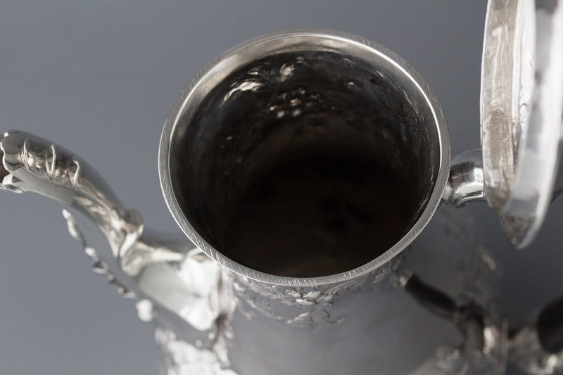 A Georgian Silver Coffee Pot London 1770 by Walter Brind