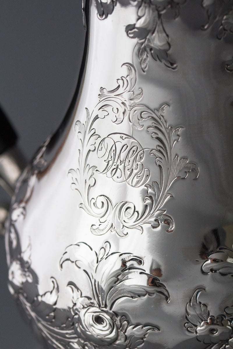 A Georgian Silver Coffee Pot London 1770 by Walter Brind