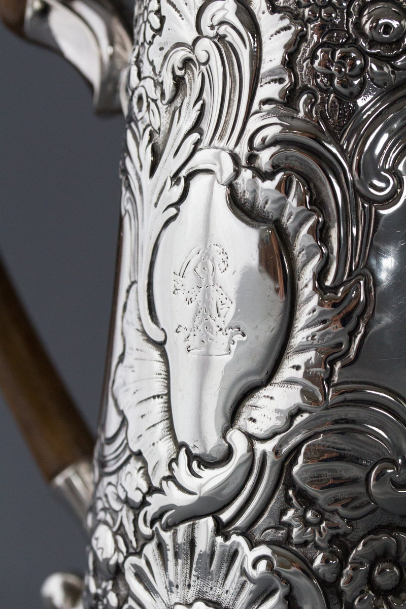 A George II Irish Silver Coffee Pot, Dublin circa 1734