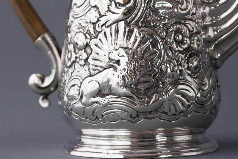 A George II Irish Silver Coffee Pot, Dublin circa 1734