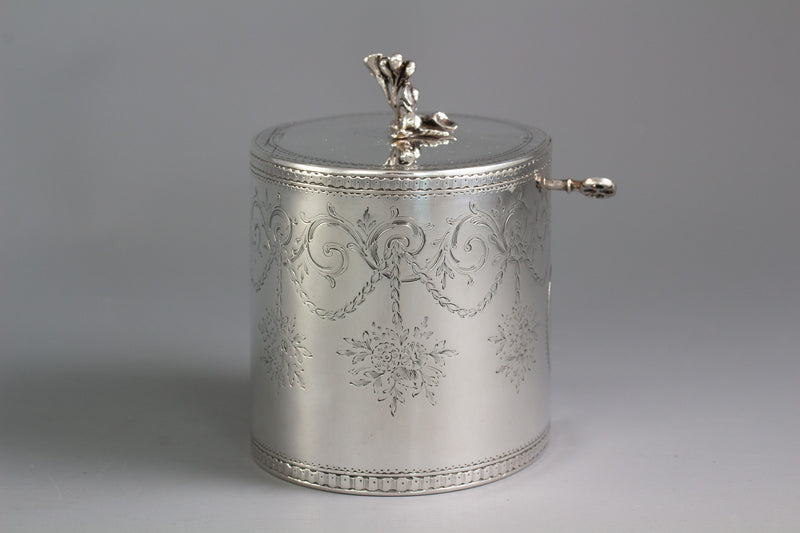 A George III Silver Tea Box or Caddy London 1772 by Aaron Lestourgeon