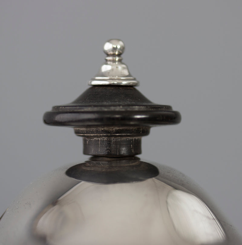 A very fine George III Silver Drum Teapot, London 1776 by Walter Brind