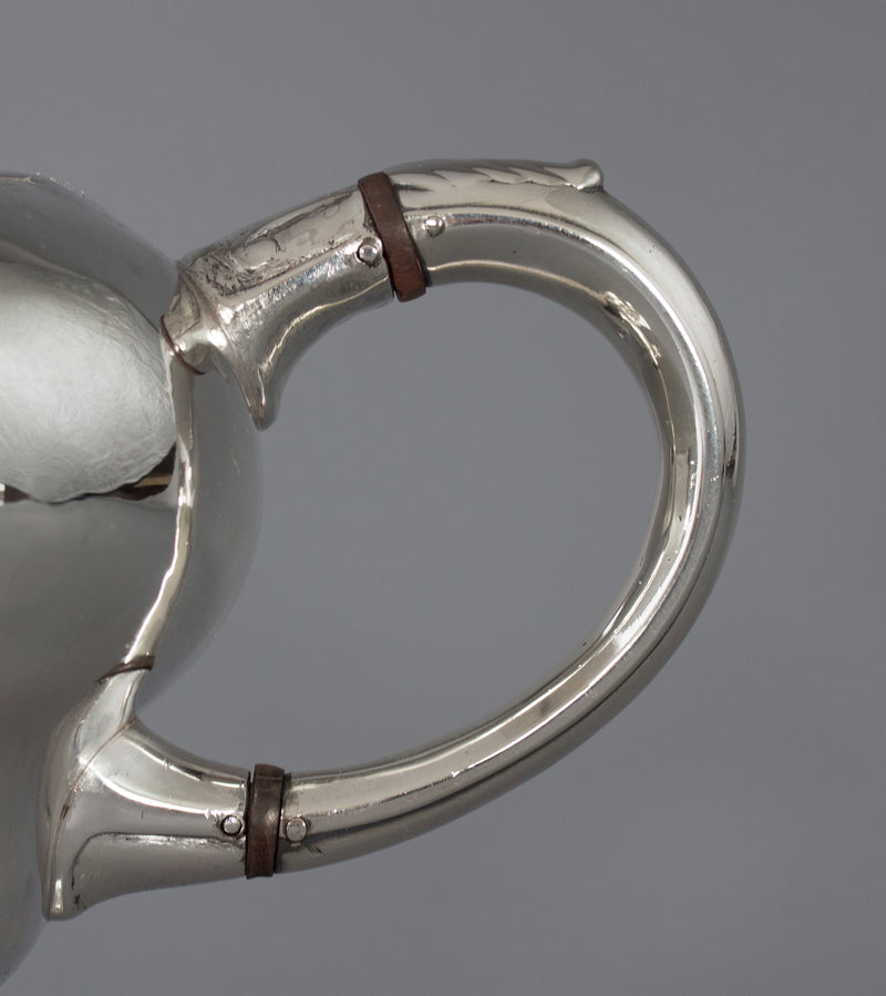 A George II Scottish Silver Teapot, by Edward Lothian, Edinburgh 1749