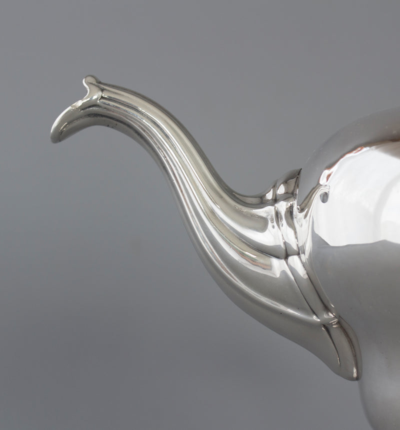 A George II Scottish Silver Teapot, by Edward Lothian, Edinburgh 1749