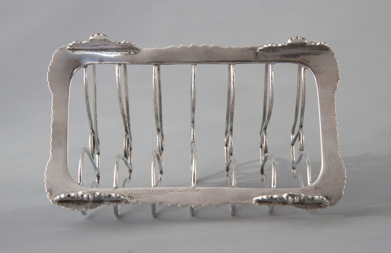 A Very Good Silver Seven Bar Toast Rack London 1815 by Joseph Angell
