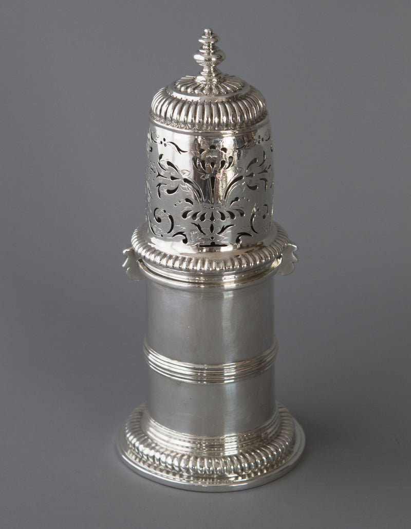 A very rare William III britannia silver lighthouse caster, London 1698 by Joseph Ward