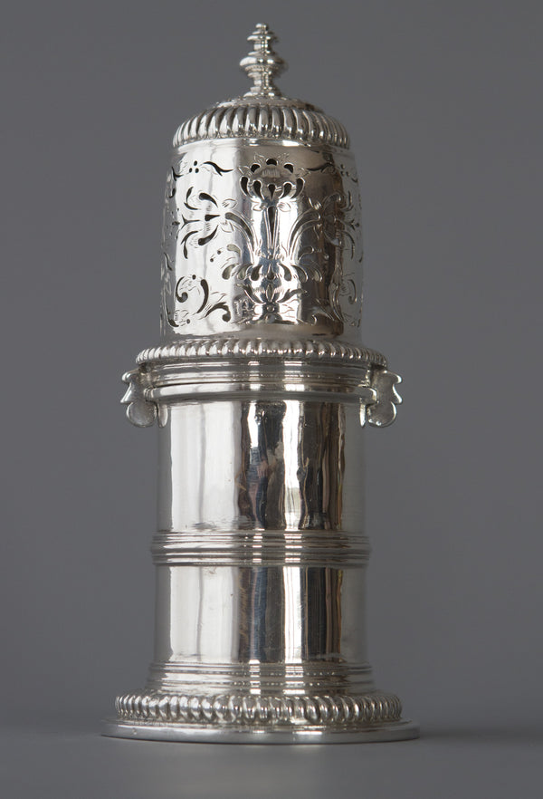 A very rare William III britannia silver lighthouse caster, London 1698 by Joseph Ward