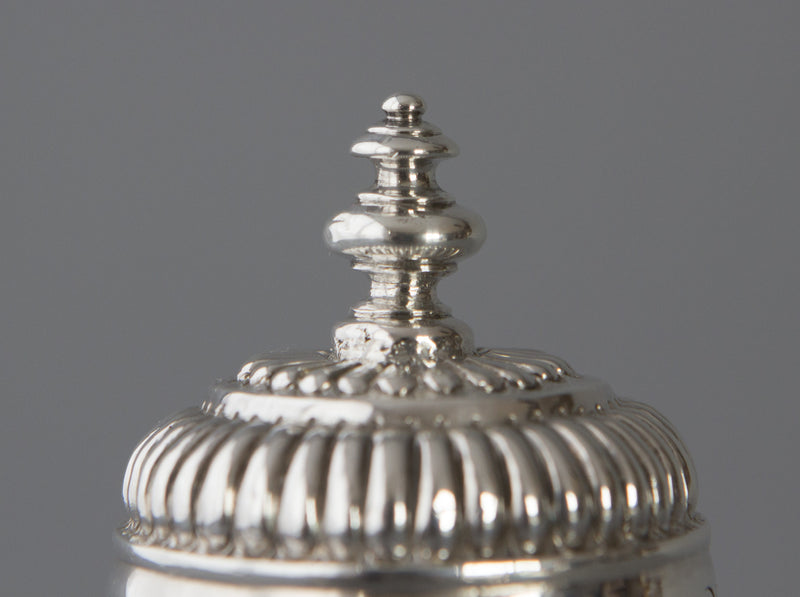 A very rare William III britannia silver lighthouse caster, London 1698 by Joseph Ward
