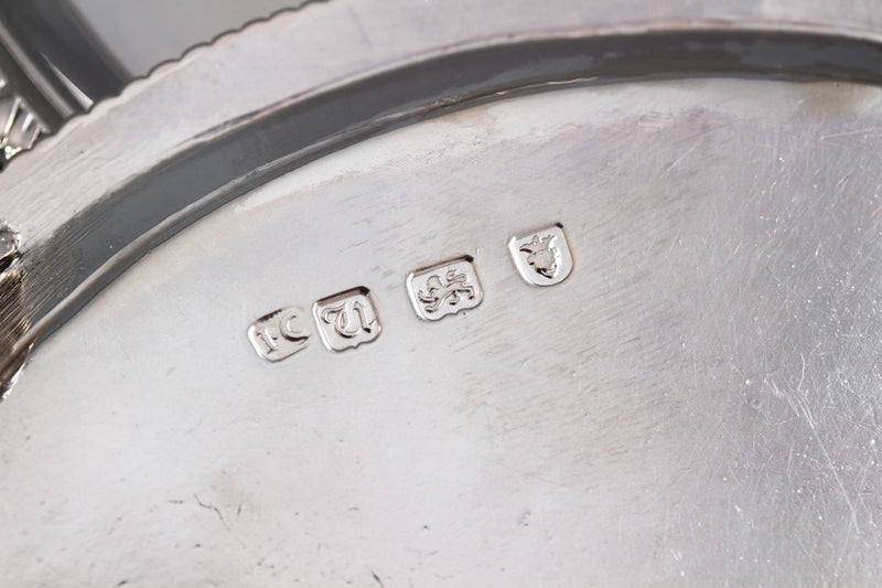 A Pair of George III Silver Waiters or Trays London 1775 by John Carter
