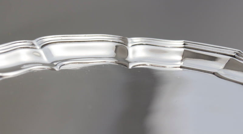 A very fine Pair of Huguenot Silver Waiters, London 1742 by Augustin Courtauld