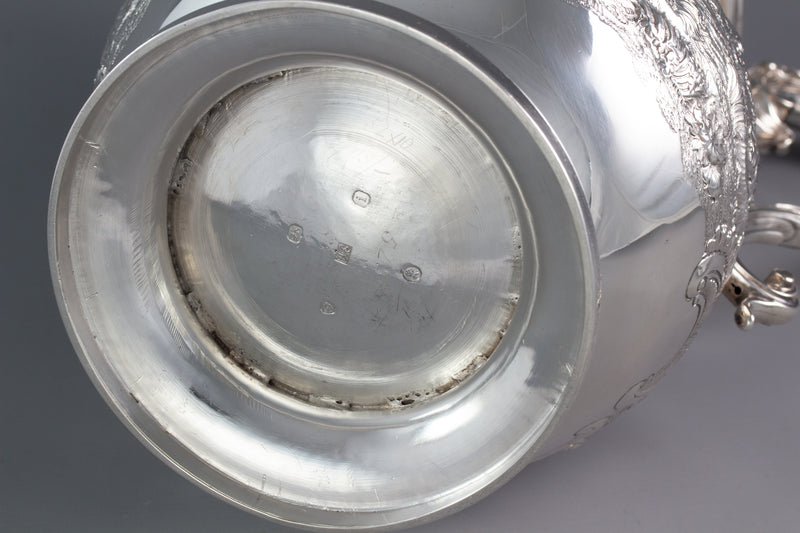 A Large Georgian Silver Wine Jug or Ewer London 1824 by William Eley II